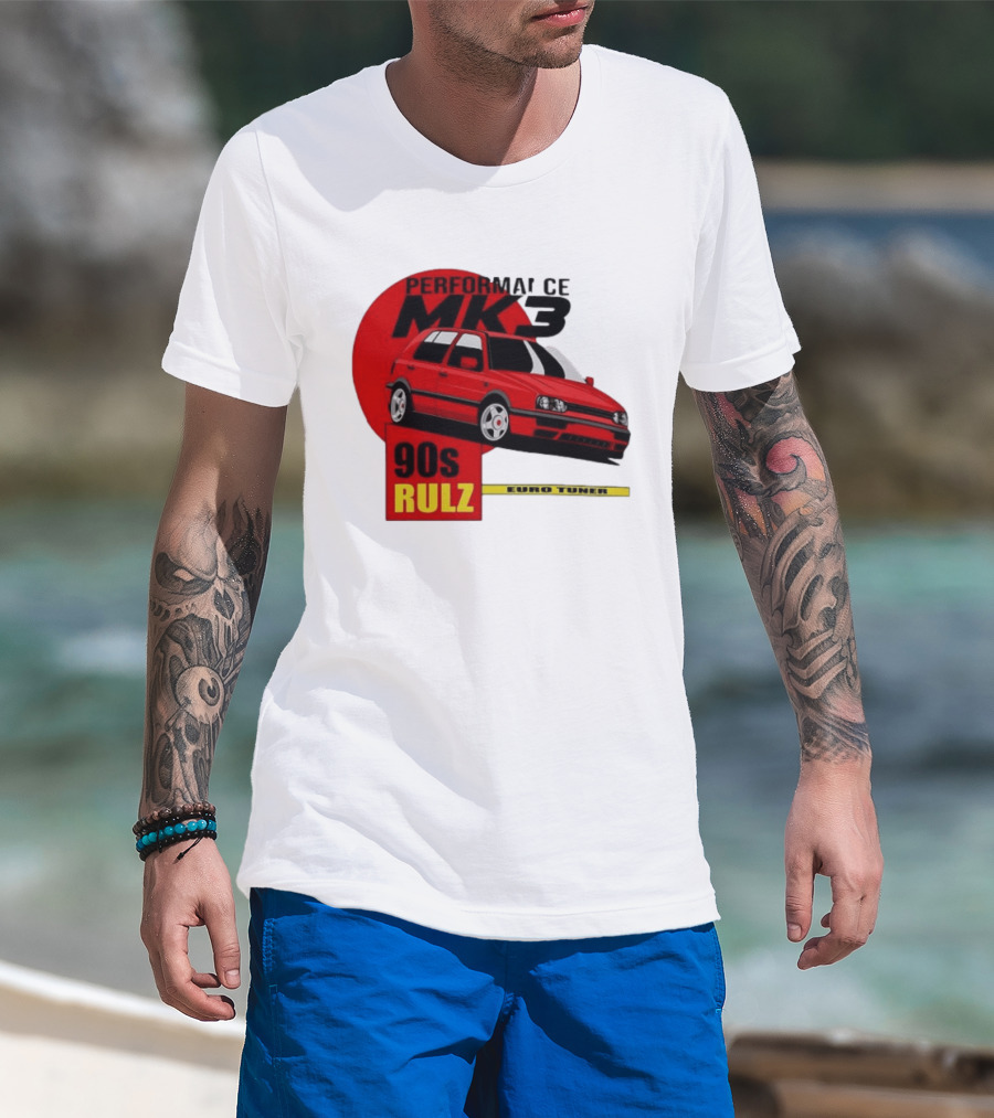 Performance MK3 90s Rulz Euro Tuner T-Shirt
