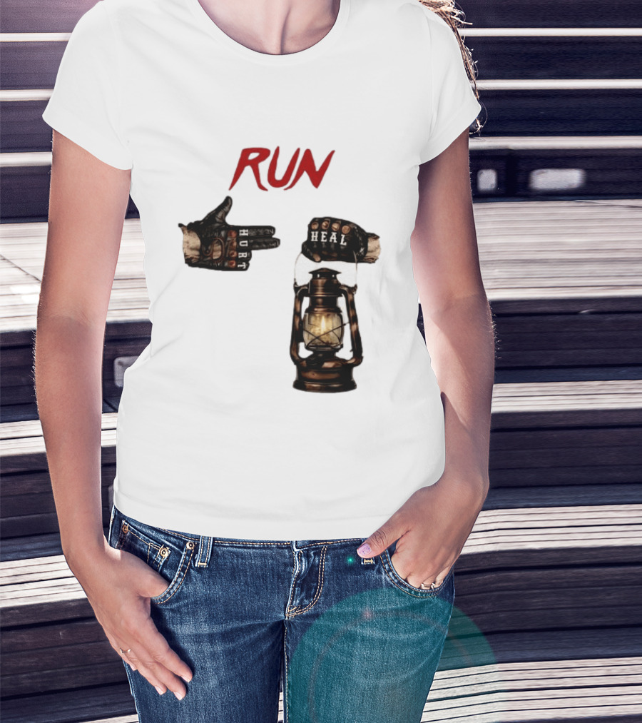 RUN Bray Wyatt Hurt Heal Lantern Mashup T-Shirt
