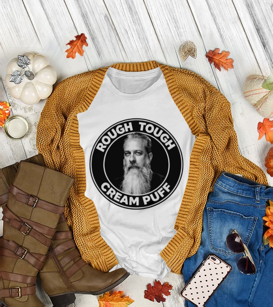 Rough Tough Cream Puff Bearded Man Circular T-Shirt
