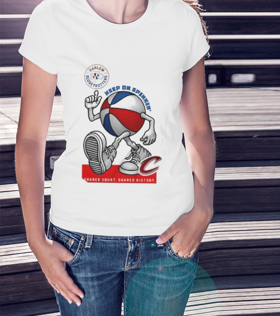 Cleveland Cavaliers Keep On Spennim Shared Court Shared History Basketball T-Shirt