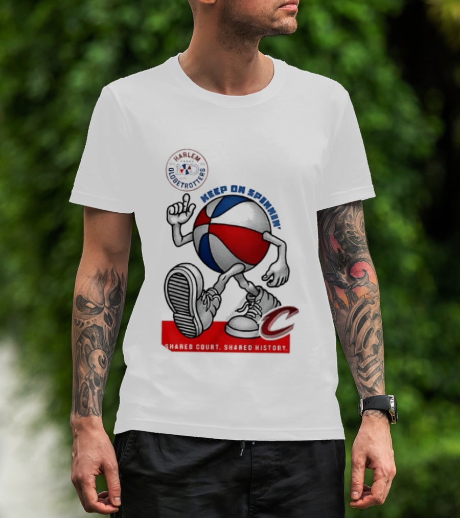 Cleveland Cavaliers Keep On Spennim Shared Court Shared History Basketball T-Shirt