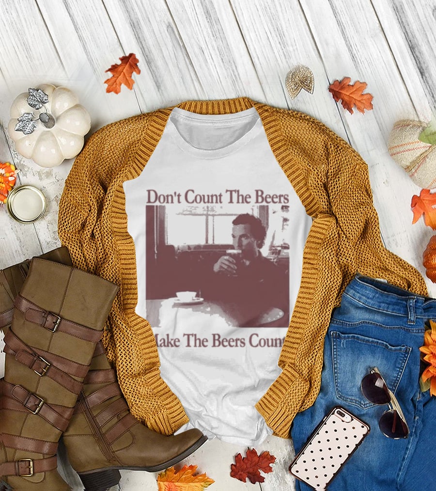 Don't Count The Beers Make The Beers Count Vintage Style Gentlemen T-Shirt