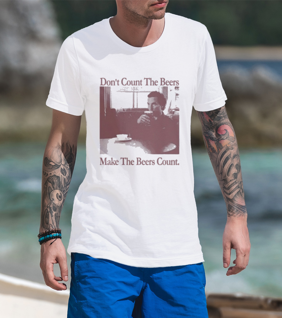 Don't Count The Beers Make The Beers Count Vintage Style Gentlemen T-Shirt