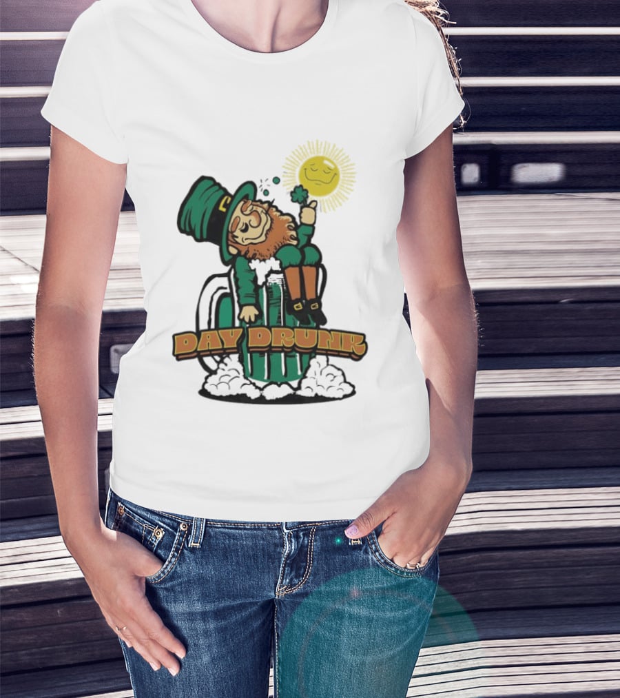 Day Drunk Leprechaun St. Patrick's Day Funny Irish Celebration T-Shirt