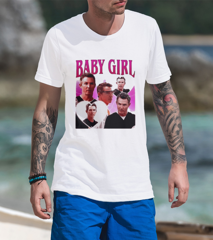BABY GIRL Dr. Jack Abbot Collage Fashion Trend T-Shirt