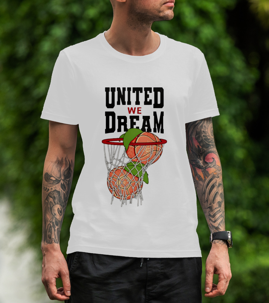 United We Dream Basketball Peach In Net 2026 T-Shirt