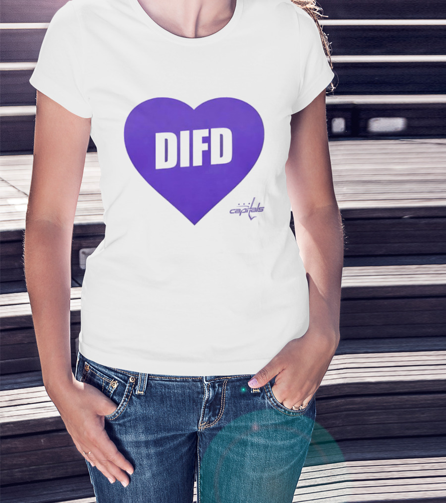 Washington Capitals DIFD Purple Heart T-Shirt