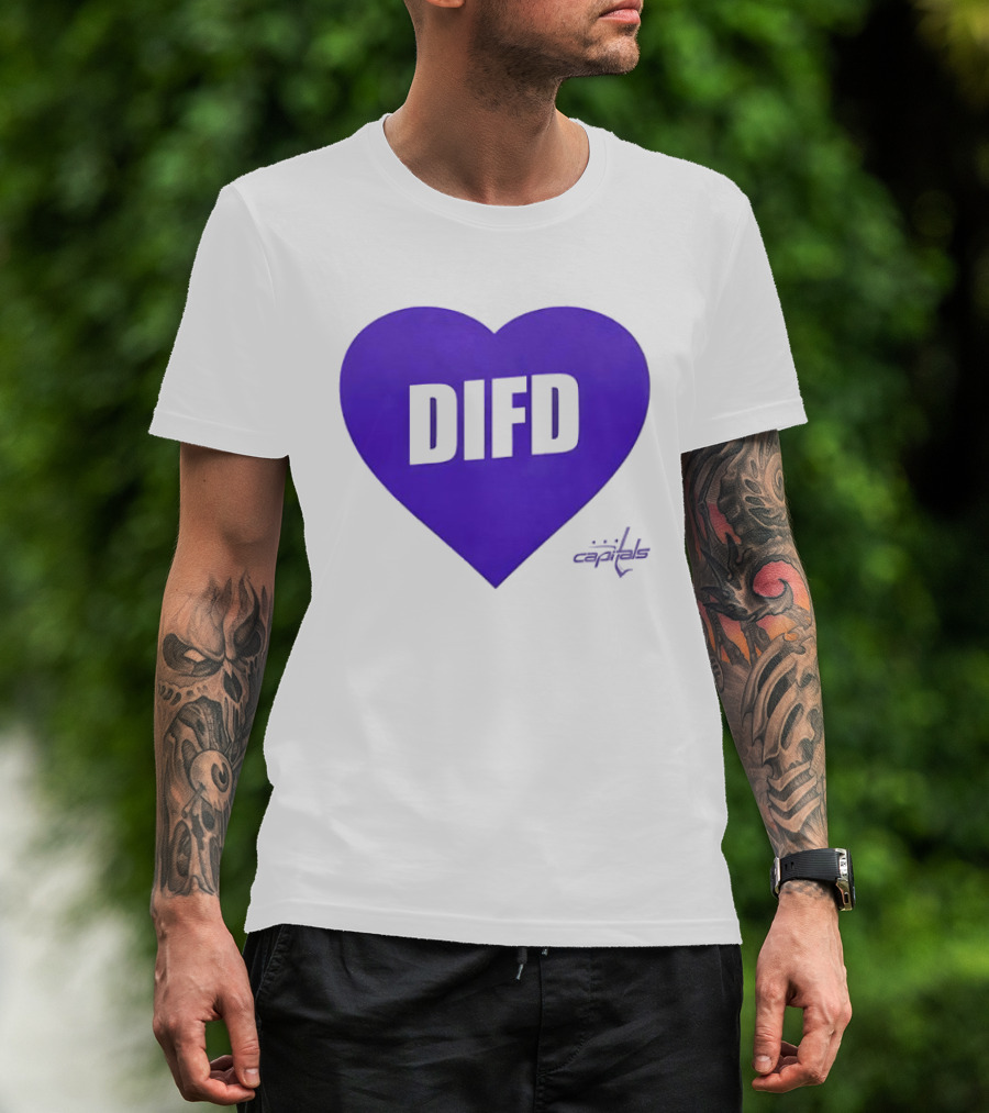 Washington Capitals DIFD Purple Heart T-Shirt