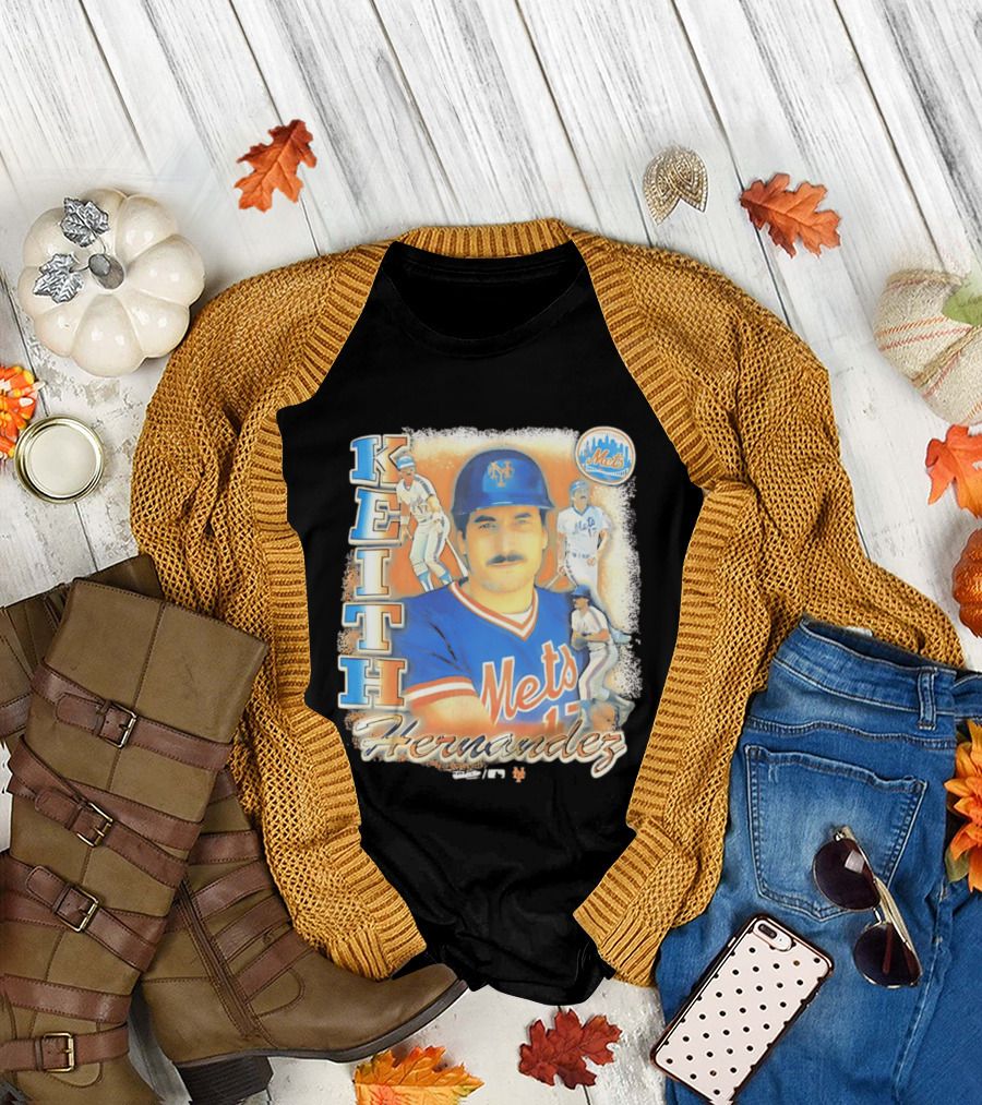 New York Mets Keith Hernandez 1986 Legendary Player Collage T-Shirt