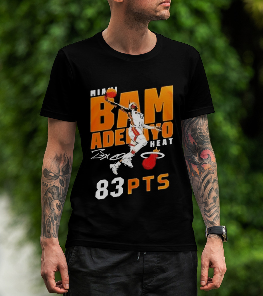 Miami Heat Bam Adebayo 83 Points Celebration T-Shirt