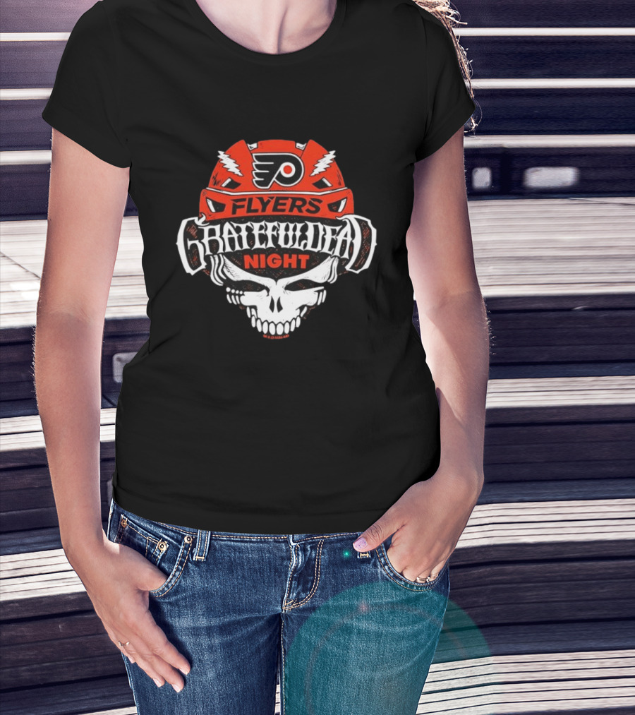 Philadelphia Flyers Grateful Dead Night NHL Collaboration T-Shirt