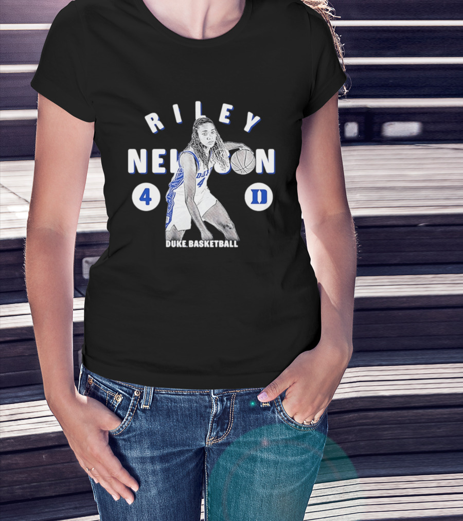 Riley Nelson 4 Duke Basketball Blue Devils NCAA 2026 T-Shirt