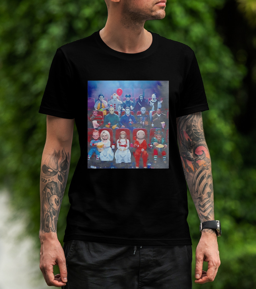 Scary Movie 6 Gathering Horror Characters Ing Together T-Shirt