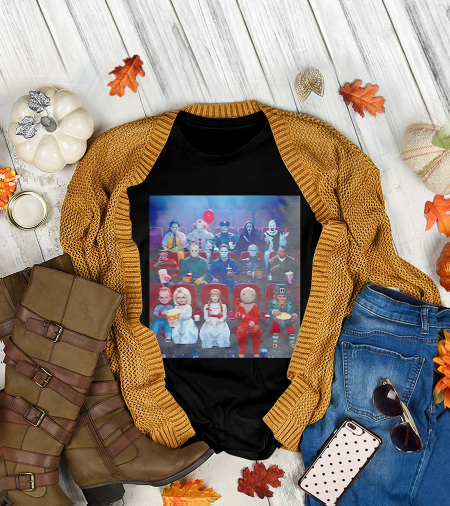 Scary Movie 6 Gathering Horror Characters ing Together T-Shirt