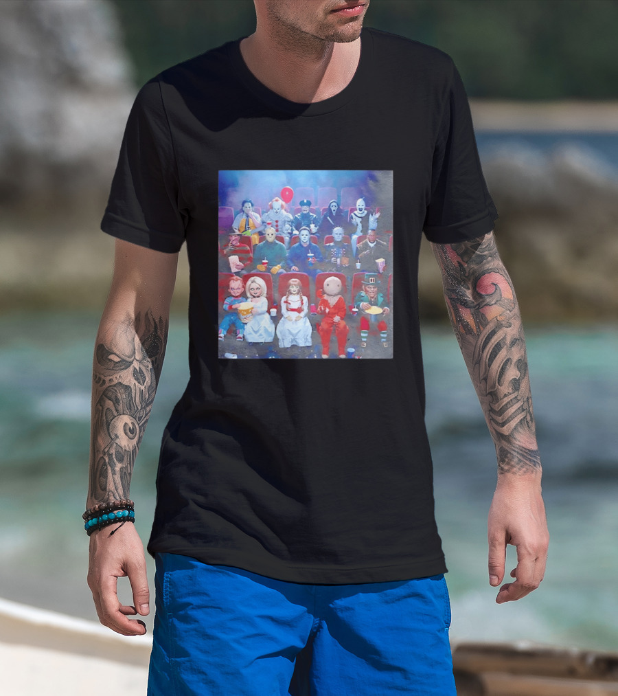 Scary Movie 6 Gathering Horror Characters Ing Together T-Shirt
