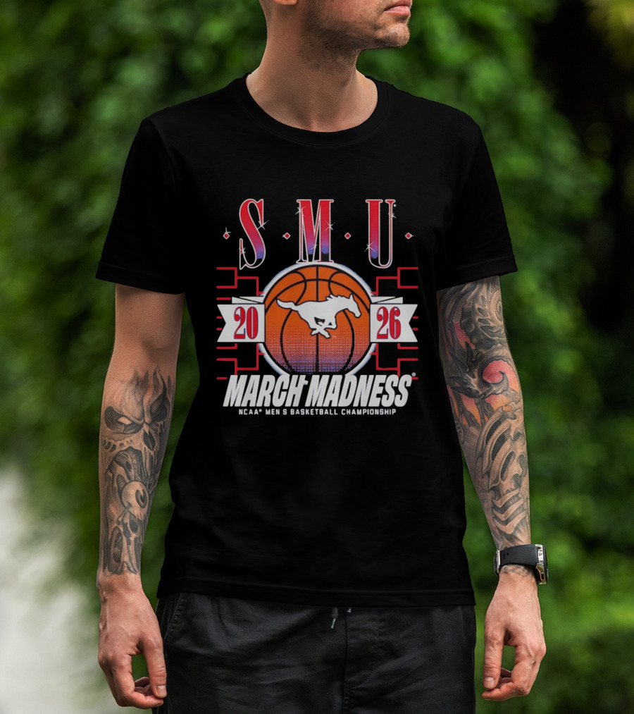 SMU Mustangs 2026 NCAA Men's Basketball Championship March Madness T-Shirt