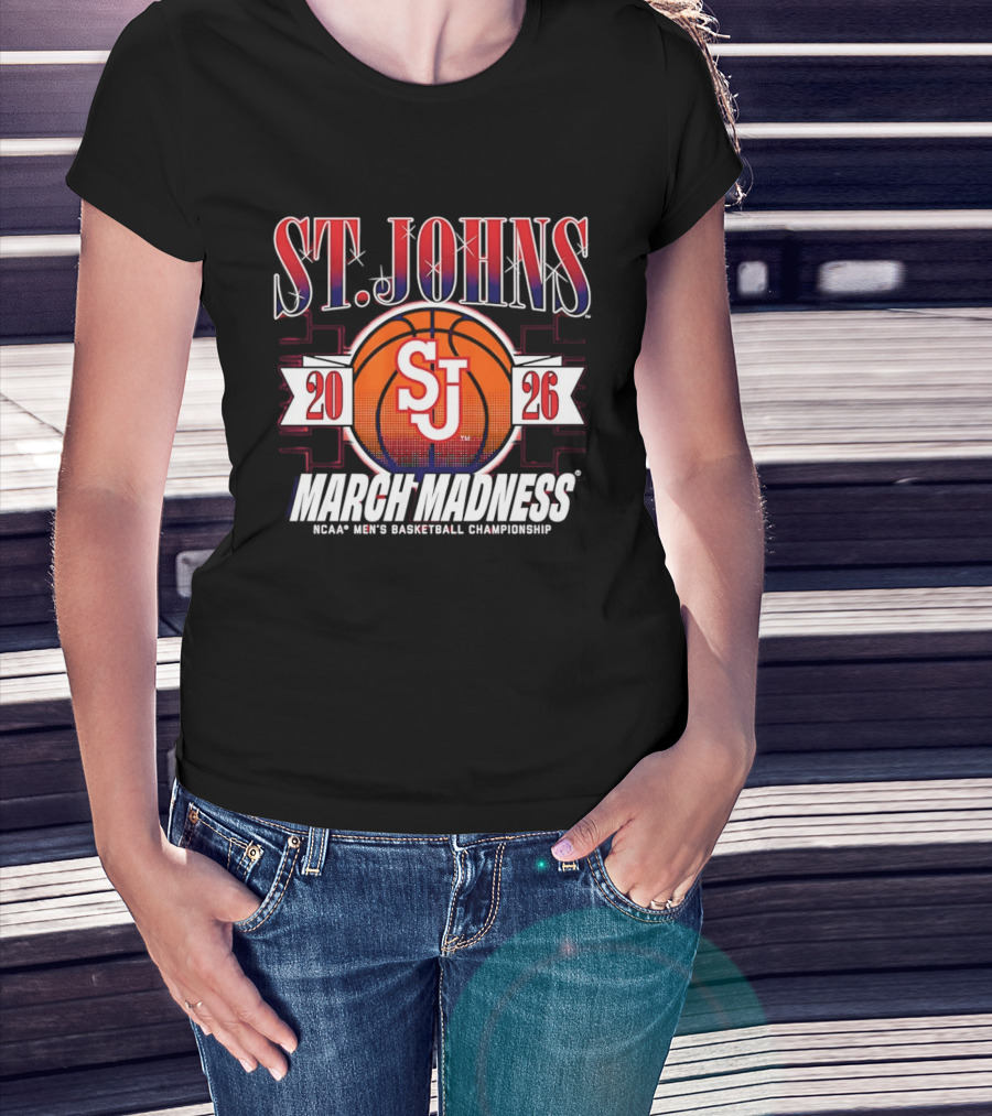 St. Johns 2026 March Madness NCAA Men's Basketball Championship T-Shirt