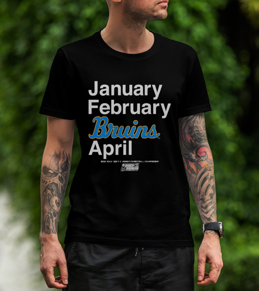 UCLA Bruins 2026 March Madness Men's & Women's Basketball Championship Months T-Shirt