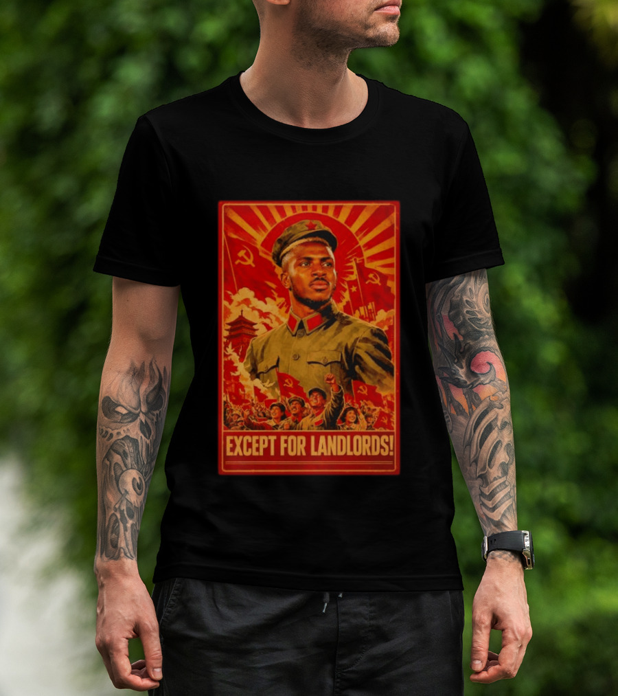 Victor Osimhen Propaganda Style Except For Landlords T-Shirt