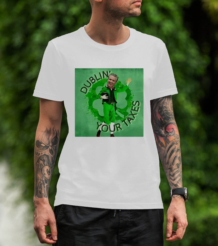 Gavin Newsom Dublin Your Taxes Leprechaun St Patrick's Day T-Shirt