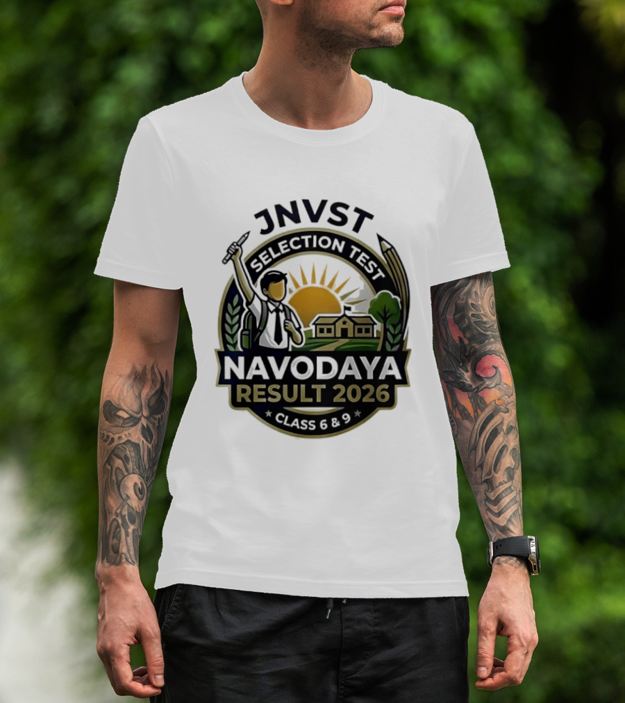 JNVT Selection Test Navodaya Result 2026 Class 6 And 9 T-Shirt