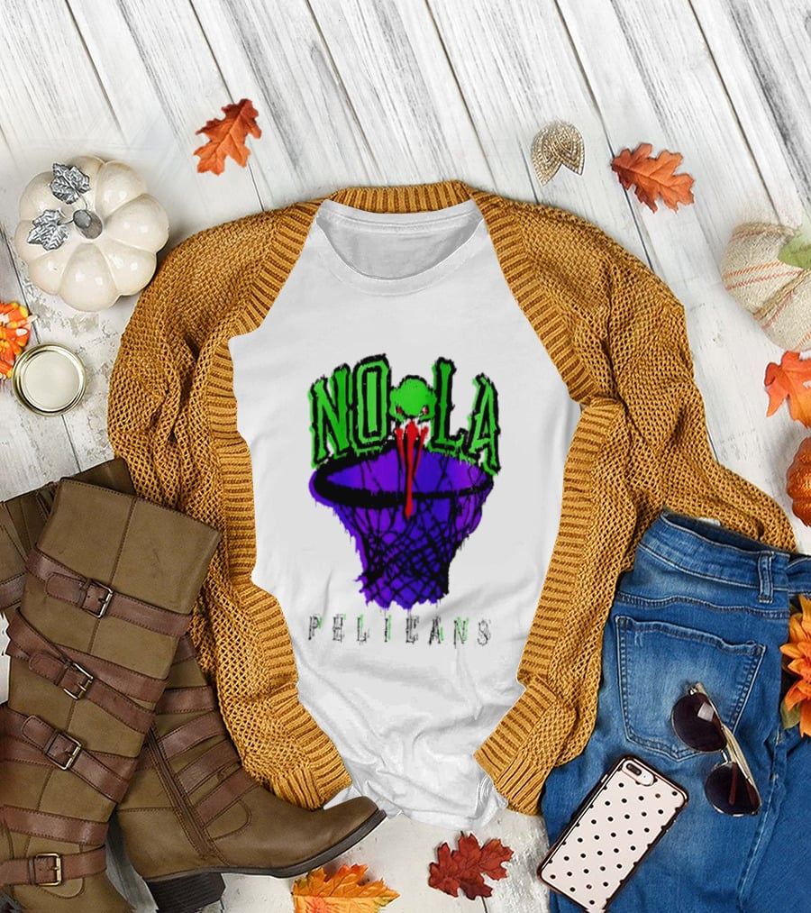 NOLA Pelicans Fest 2026 Basketball Hoop Alien T-Shirt
