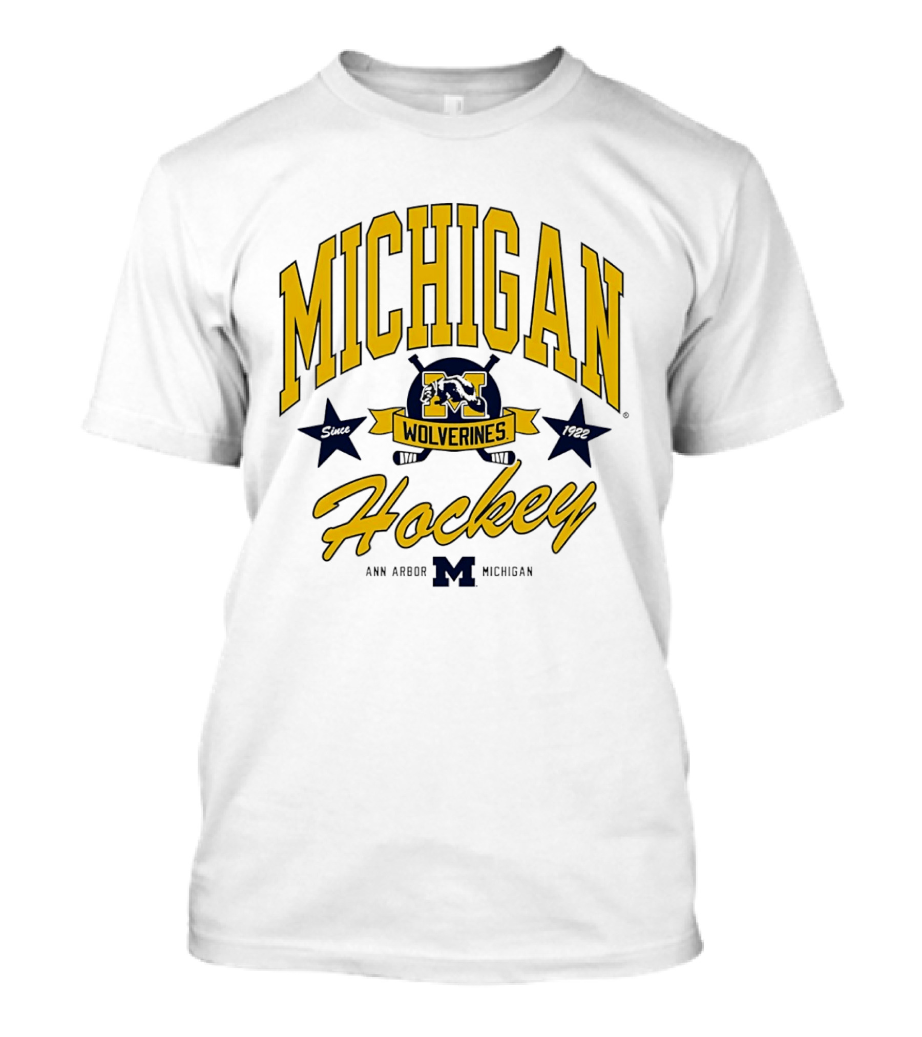 Michigan Wolverines Hockey Ann Arbor Heritage Since 1922 T-Shirt