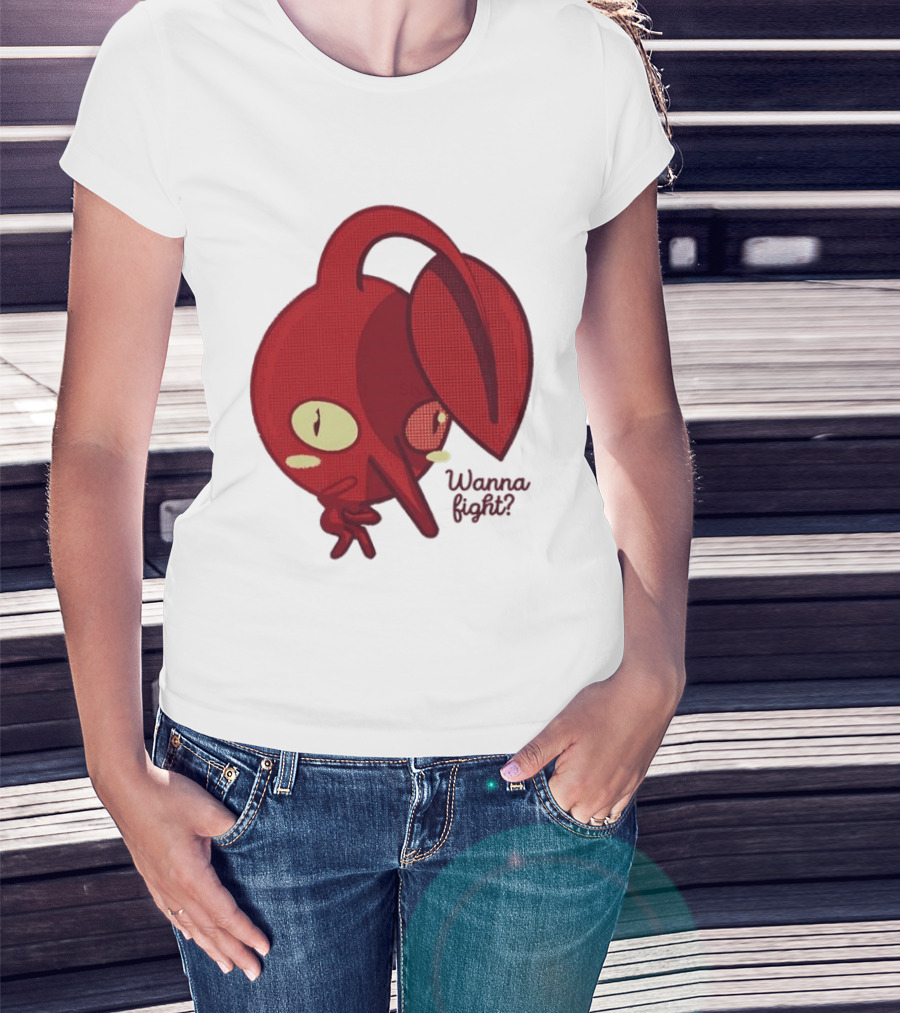 Red Pikmin Wanna Fight Video Game T-Shirt