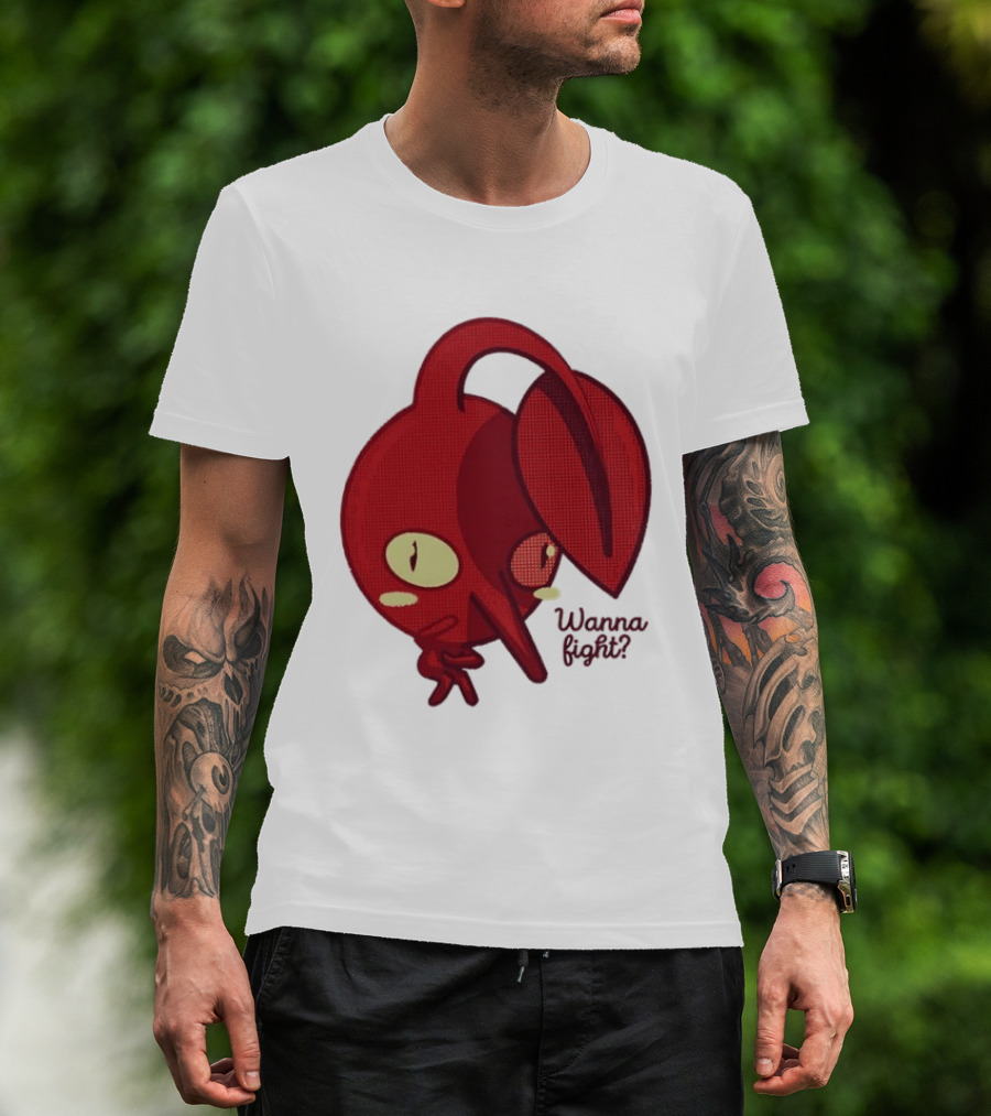 Red Pikmin Wanna Fight Video Game T-Shirt