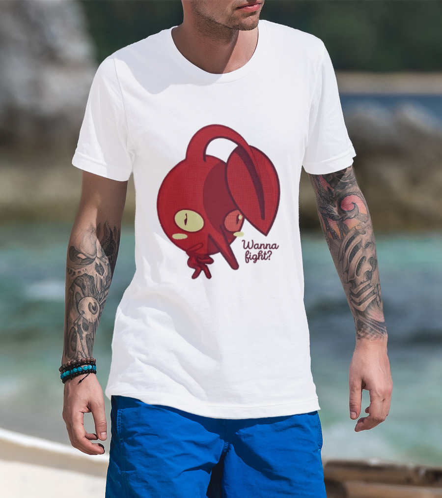 Red Pikmin Wanna Fight Video Game T-Shirt