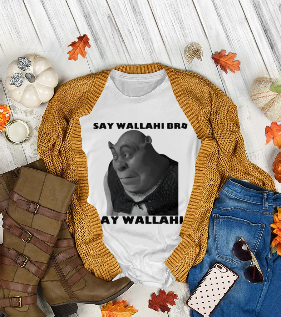 Shrek Say Wallahi Bro Meme Face Roblox T-Shirt