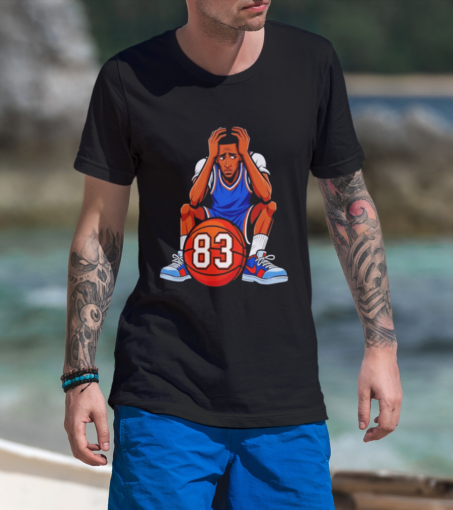 Bam Adebayo 83 Miami Heat Performance Caricature T-Shirt