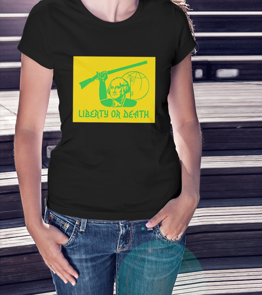 Liberty Or Death 2026 Washington Rifle Globe T-Shirt