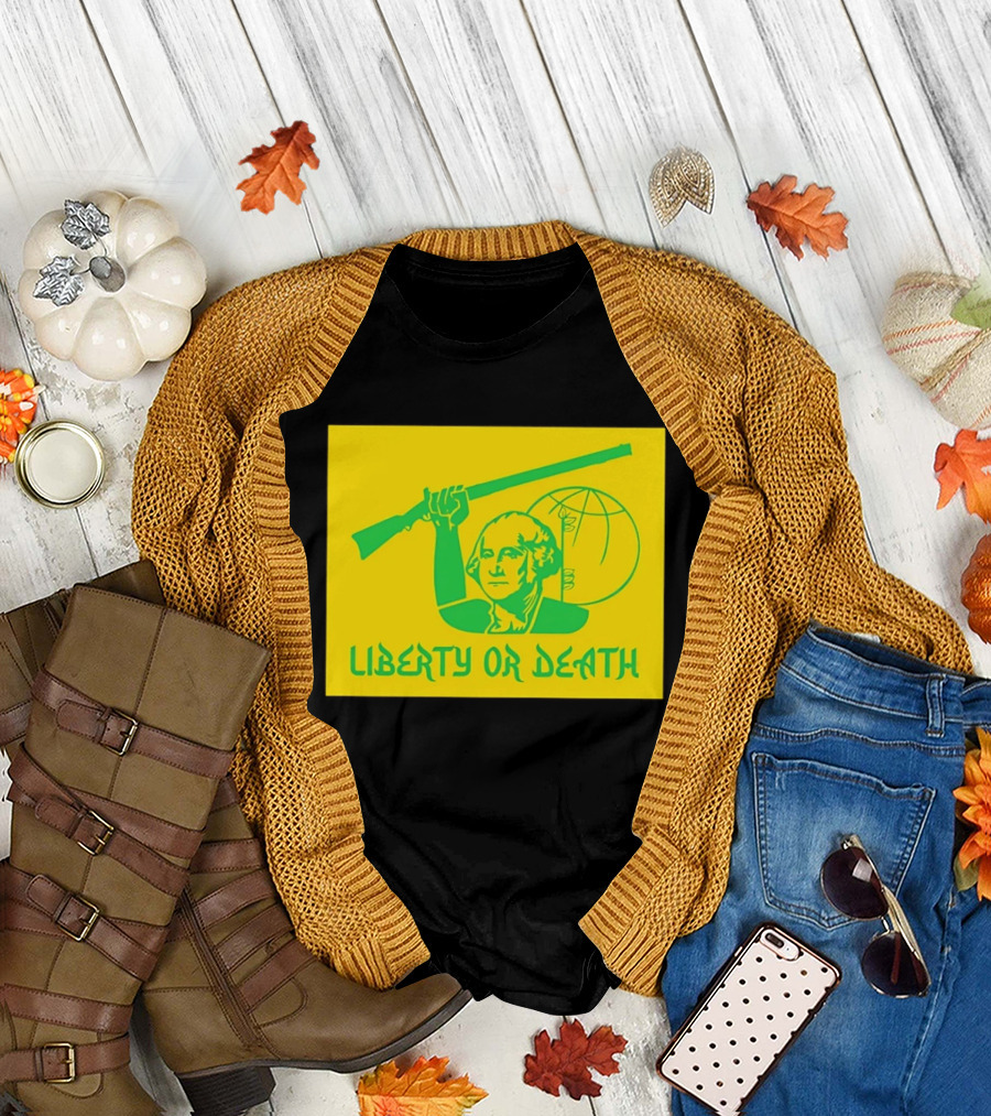 Liberty Or Death 2026 Washington Rifle Globe T-Shirt