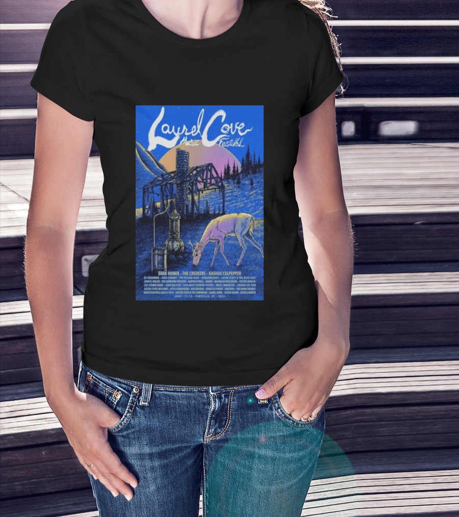 Laurel Cove Music Festival 2026 Evan Honer The Creekers Kashus Culpepper T-Shirt