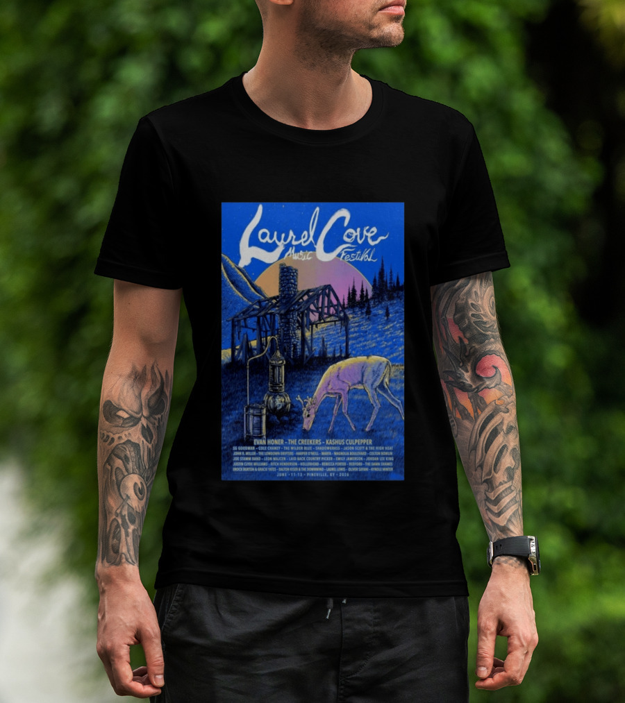 Laurel Cove Music Festival 2026 Evan Honer The Creekers Kashus Culpepper T-Shirt