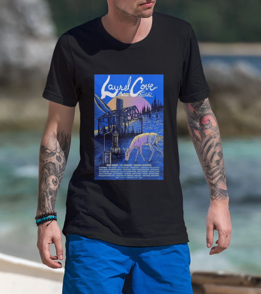 Laurel Cove Music Festival 2026 Evan Honer The Creekers Kashus Culpepper T-Shirt