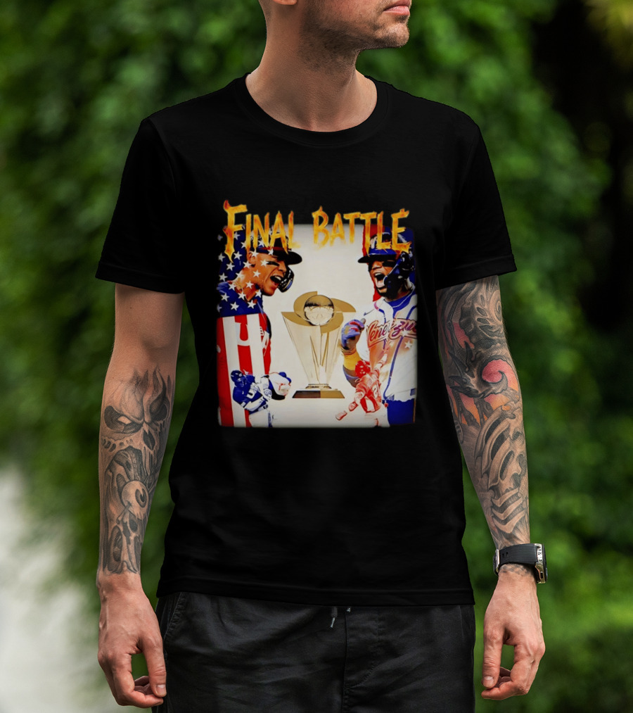 Final Battle USA Venezuela World Baseball Classic 2026 Championship Showdown T-Shirt