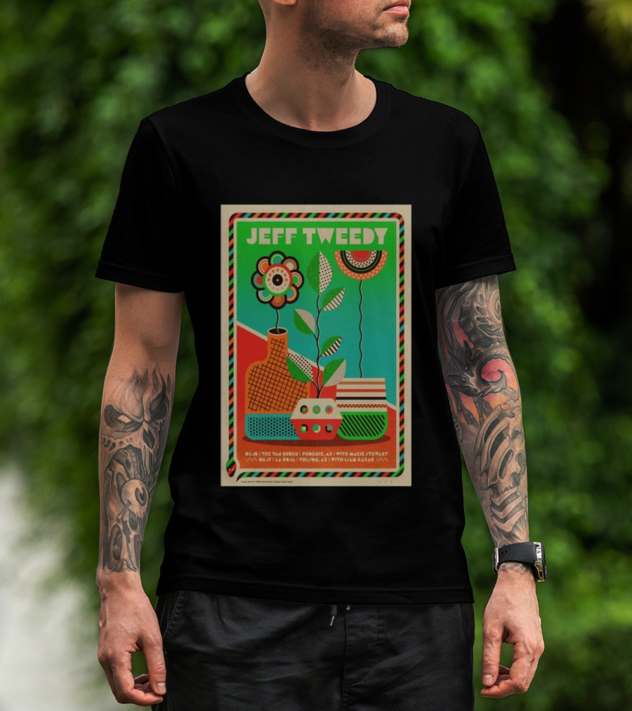 Jeff Tweedy La Rosa Tucson March 17 2026 With Liam Kazar T-Shirt