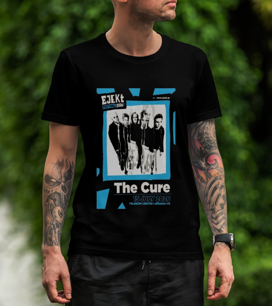EJEKT Festival 2026 The Cure 15 July Telekom Center Athens T-Shirt