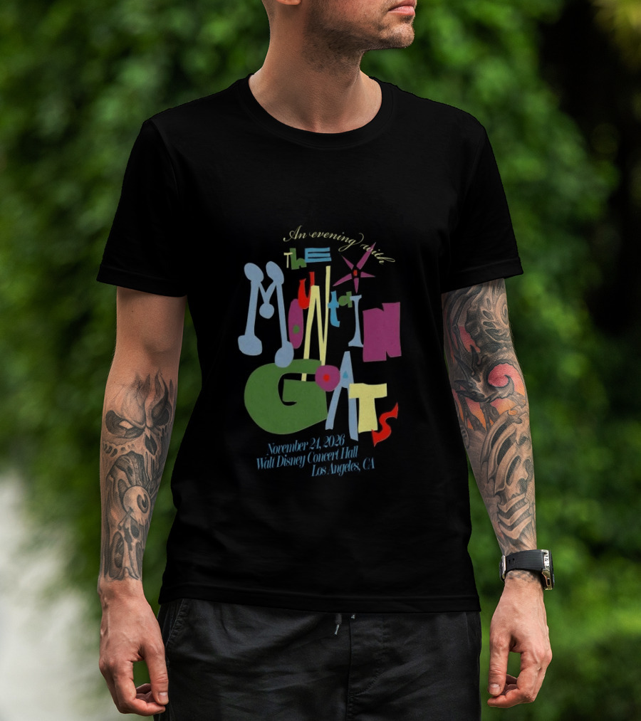 An Evening With The Mountain Goats November 24 2026 Walt Disney Concert Hall Los Angeles CA T-Shirt