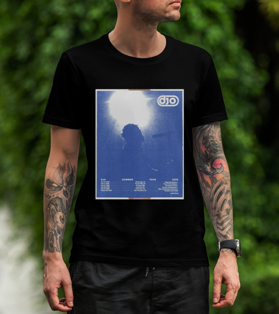 Djo Summer Tour 2026 Pittsburgh New York New Haven Louisville Milwaukee San Francisco T-Shirt