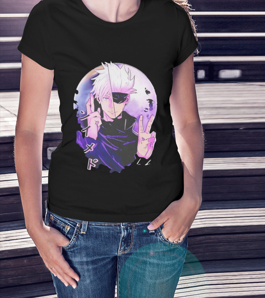 Gojo Satoru Jujutsu Kaisen Mystical Warrior Moon Anime Aesthetic T-Shirt