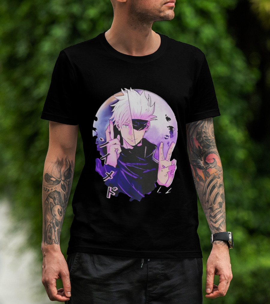 Gojo Satoru Jujutsu Kaisen Mystical Warrior Moon Anime Aesthetic T-Shirt