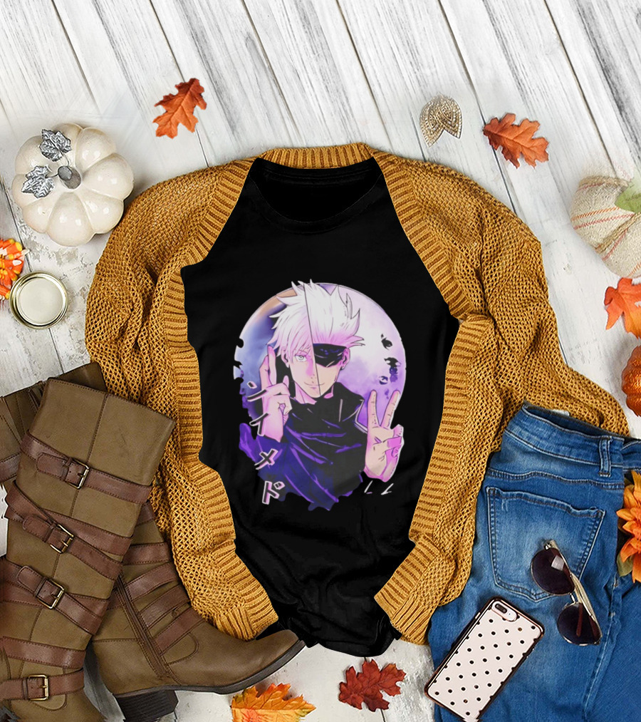 Gojo Satoru Jujutsu Kaisen Mystical Warrior Moon Anime Aesthetic T-Shirt