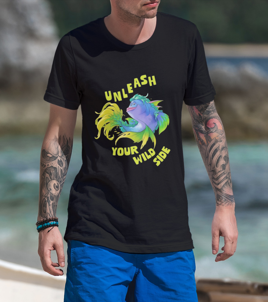 Unleash Your Wild Side Vibrant Fish Adventure T-Shirt