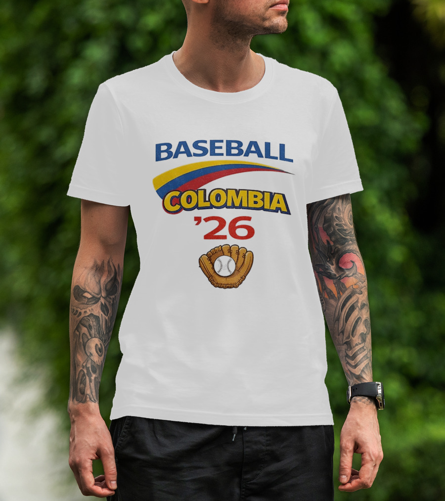 Colombia Baseball Classic 2026 '26 Glove And Ball T-Shirt