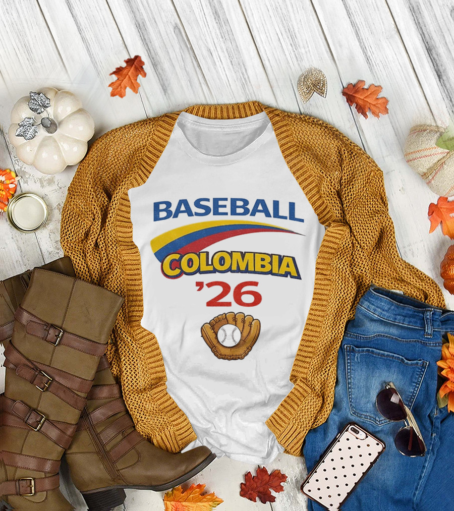 Colombia Baseball Classic 2026 '26 Glove And Ball T-Shirt