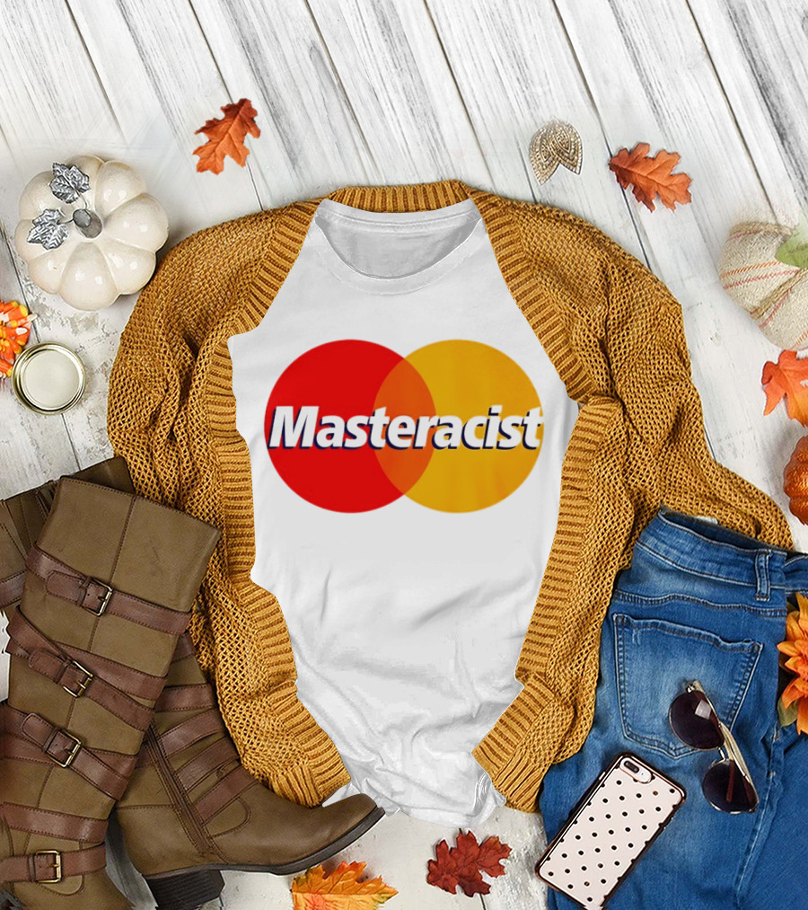 Masteracist Mastercard Parody Logo Red and Yellow Circles T-Shirt