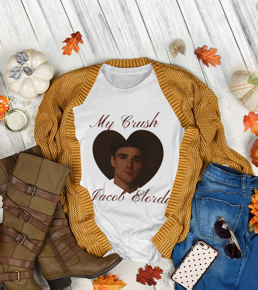 My Crush Jacob Elordi Heart T-Shirt